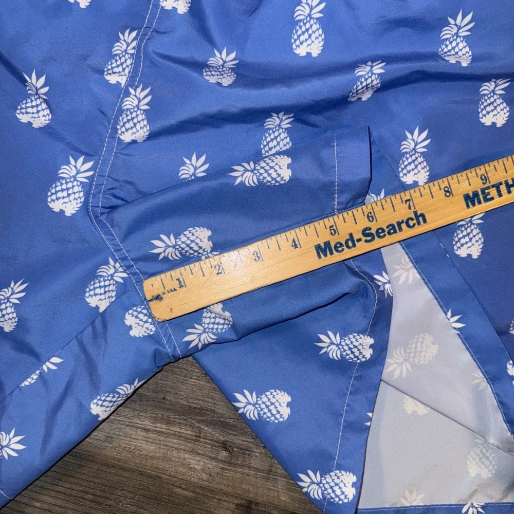 Polo Ralph Lauren Swim Trunks Blue Pineapple Print Mens 2XB Big Tall‎